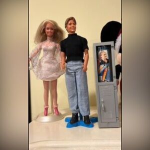 1997 Sabrina the Teenage Witch, Harvey Hinkle dolls w/ locker